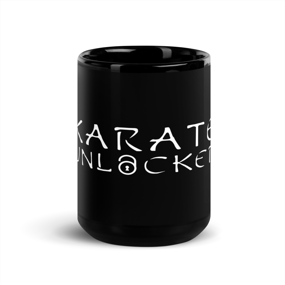 Karate Unlocked Black Mug